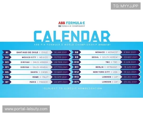 国际汽联公布2025赛季全部24场分站赛具体时间安排